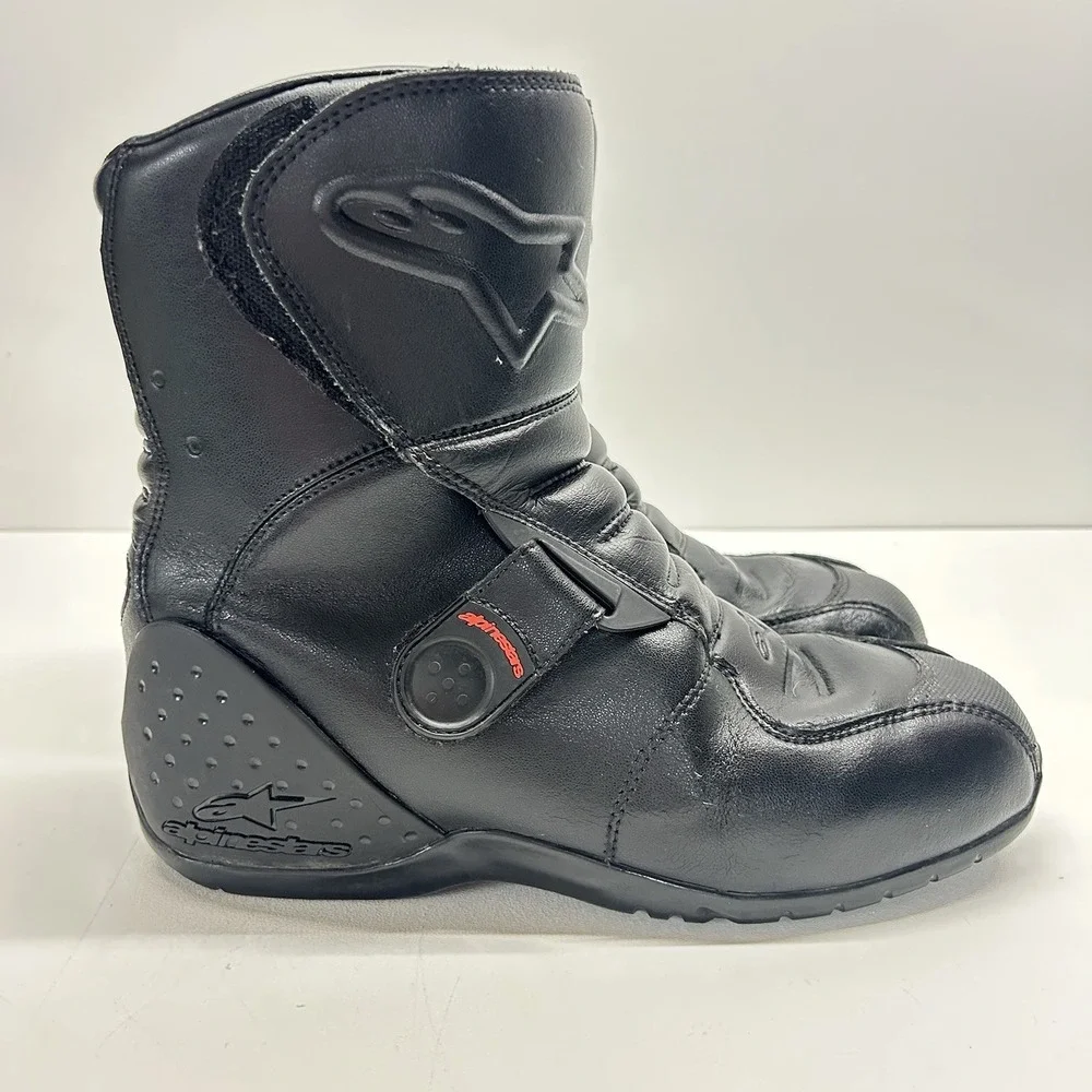 Alpinestars Ridge Leather Waterproof Touring Motorcycle Boots Men's Size 10